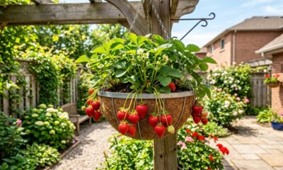Como plantar morango em vaso e manter os frutos longe da terra com um cuidado simples