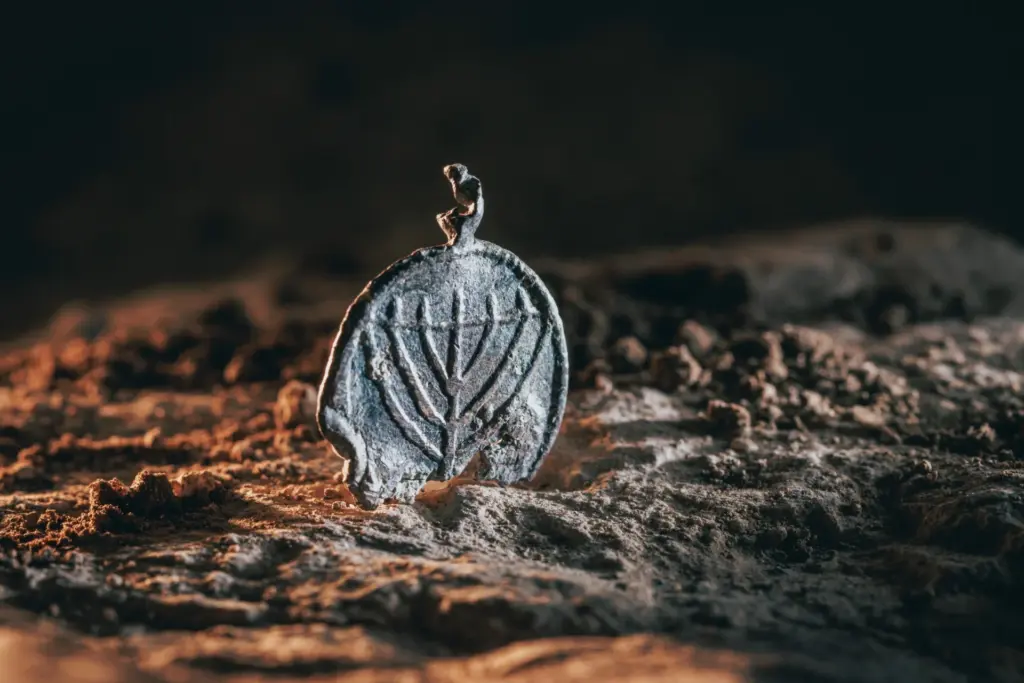 Medalhão raro de 1.300 anos com imagem da menorá é encontrado em Jerusalém
