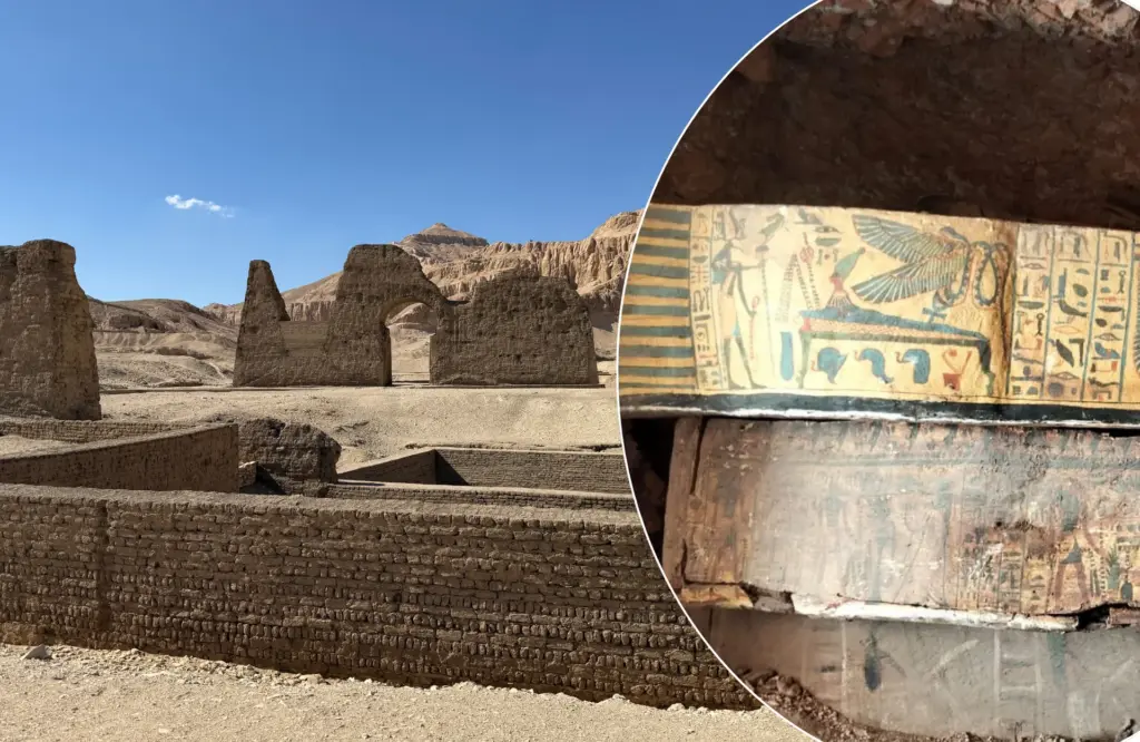 Arqueólogos descobrem 22 sarcófagos e papiros raros em necrópole próxima a Luxor