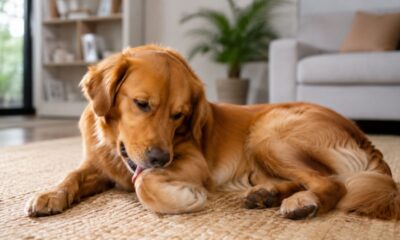 Lambedura frequente nas patas pode indicar incômodo além da higiene