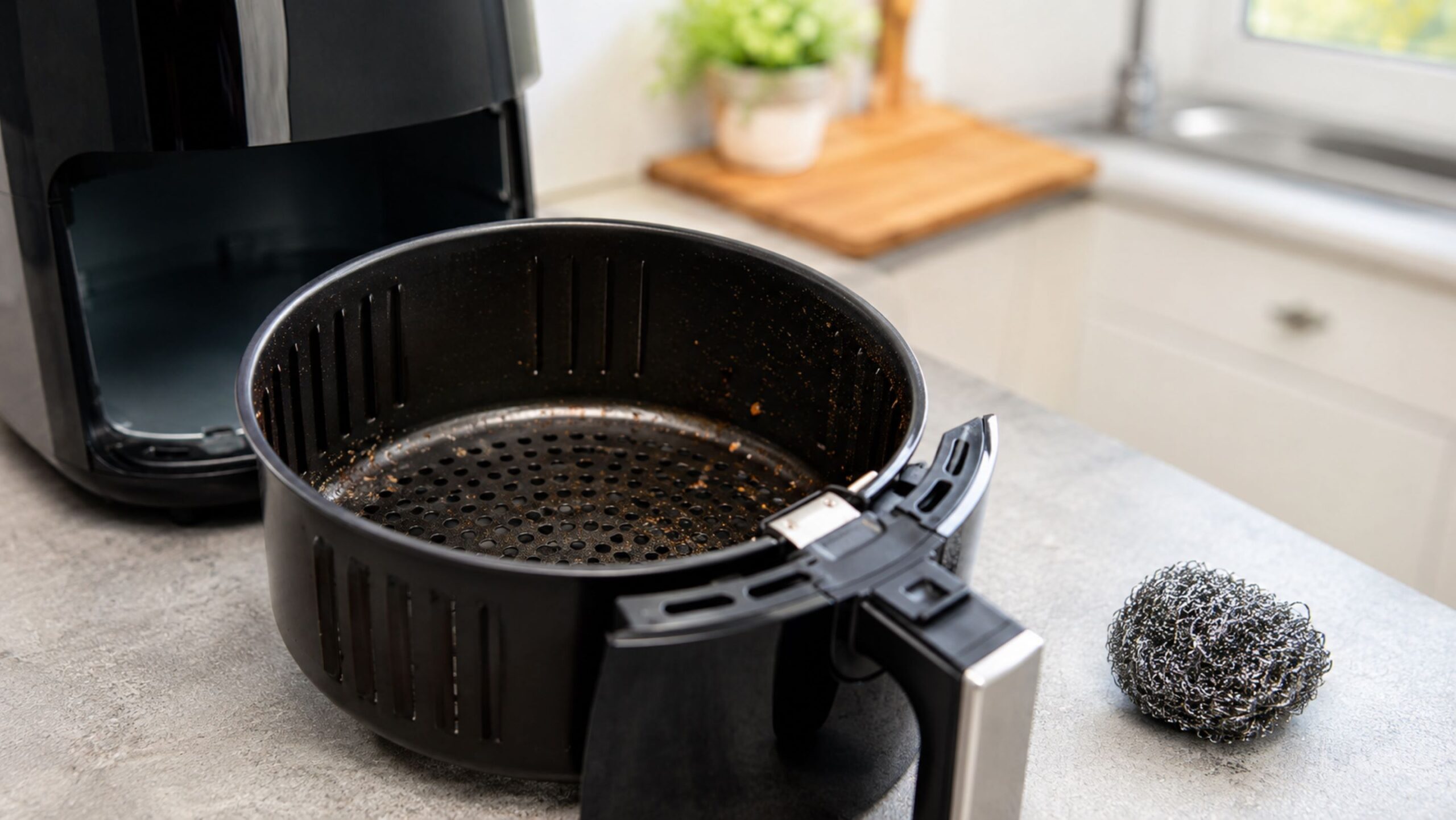 O produto que você nunca deve usar para limpar a Airfryer se não quiser estragar o antiaderente