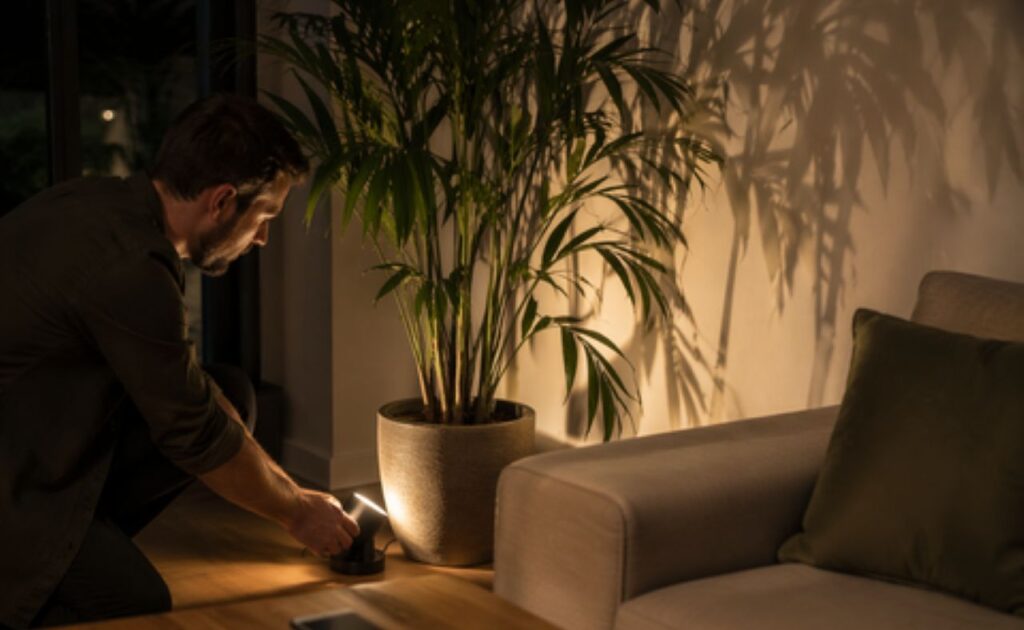 A posição do spot define o tamanho e a elegância das sombras