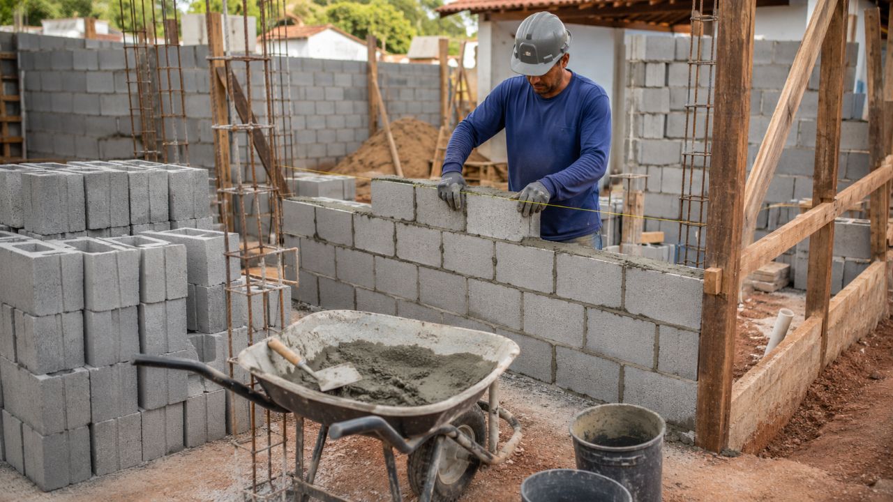 Material usado em obras está acelerando o assentamento de paredes e chamando atenção no setor
