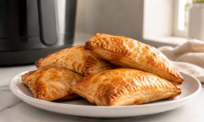O segredo do pastel crocante na Air Fryer está no calor alto e na camada fina de óleo