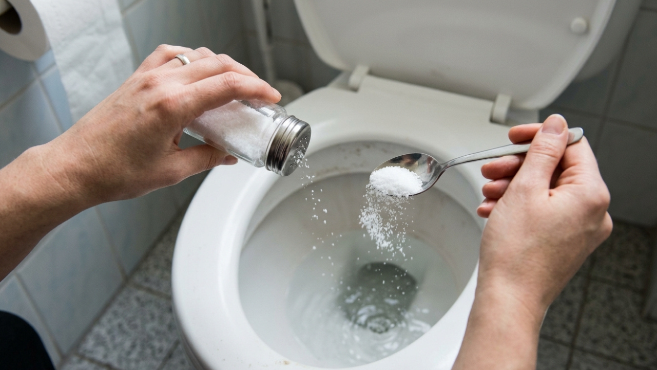 Colocar sal no vaso sanitário à noite antes de dormir: para que serve e por que você deve fazer isso toda semana