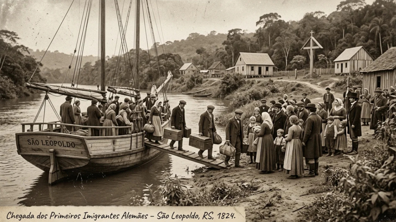Há mais de 200 anos, em 1824, cerca de 39 pessoas chegaram de barco e iniciaram a história do berço da imigração alemã no Brasil