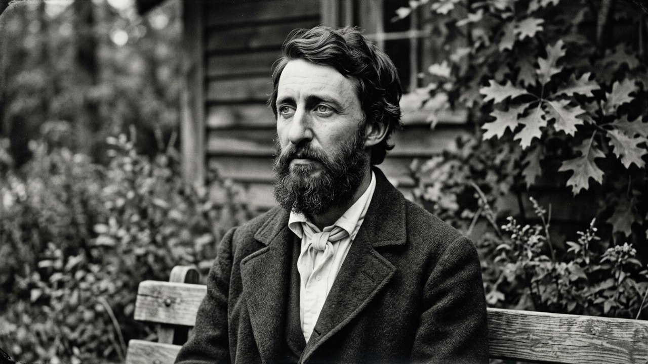 Segundo Thoreau, um poeta simples: "A maioria dos homens vive uma vida de desespero silencioso" sobre a importância de seguir o próprio caminho