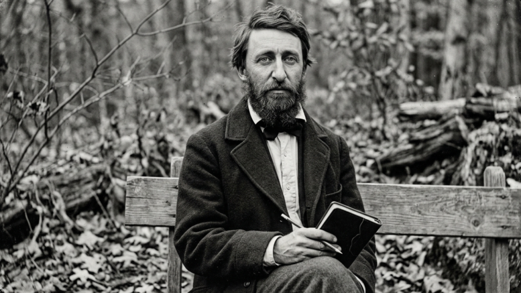 Segundo Thoreau, um poeta simples: "A maioria dos homens vive uma vida de desespero silencioso" sobre a importância de seguir o próprio caminho