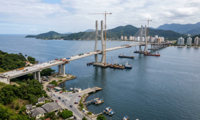 Megaobra de R$ 400 milhões ergue a terceira maior ponte do Brasil e reduz tempo de 30 para apenas 2 minutos de viagem com 1,24 km de extensão no Paraná