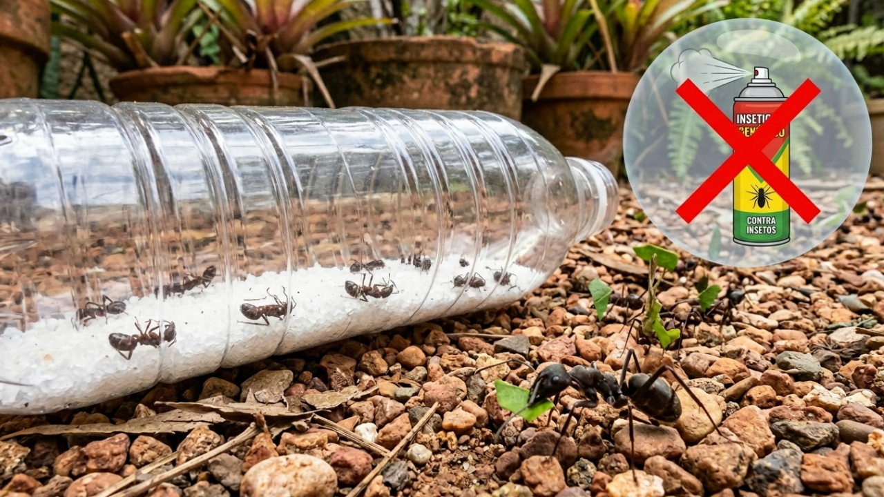 Adeus ao veneno em spray: a armadilha caseira que ajuda a eliminar formigas do jardim rapidamente