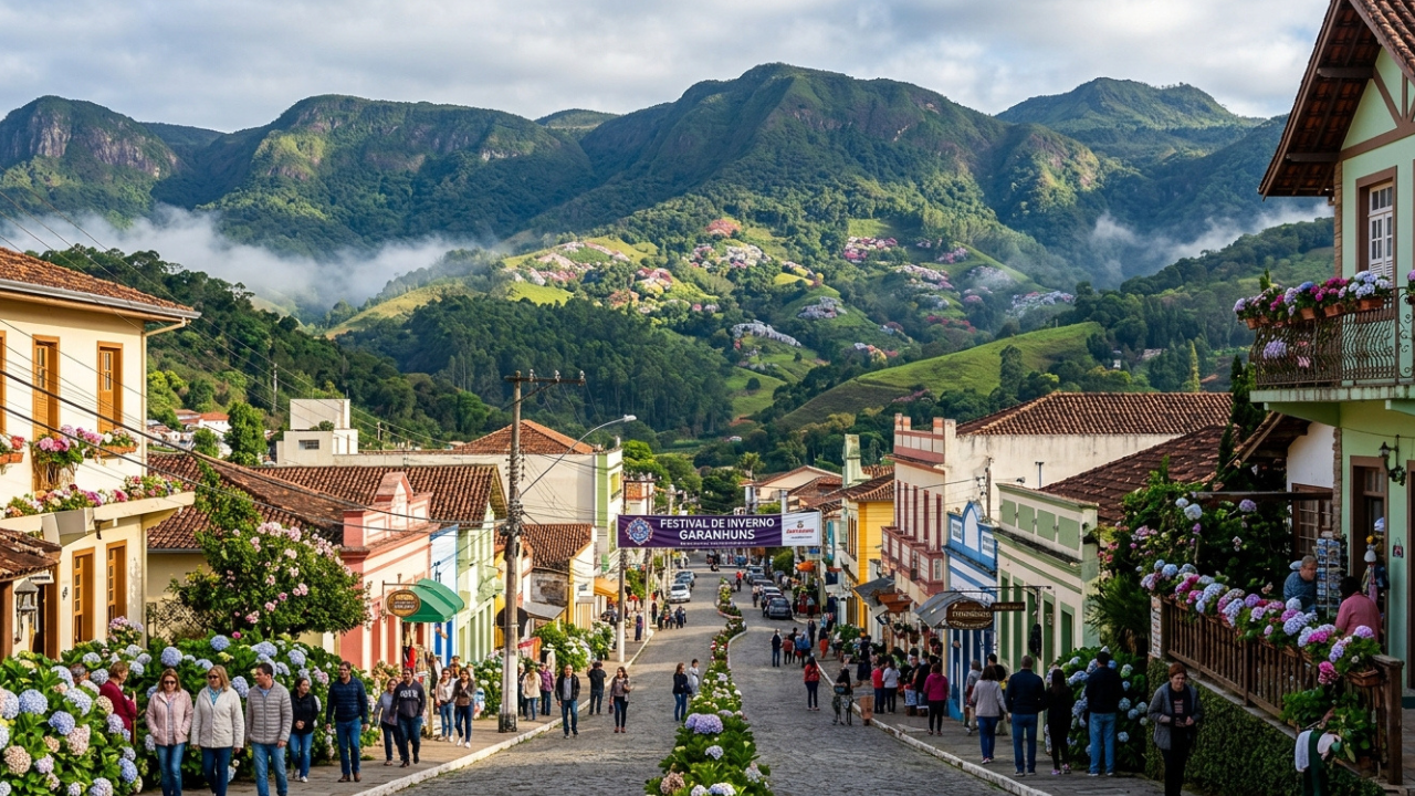 Onde faz frio no Nordeste: A "Suíça Pernambucana" tem montanhas com flores e o maior festival multicultural da América Latina