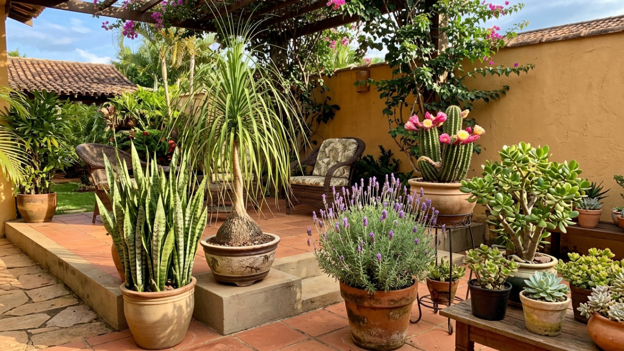 As 5 plantas que não precisam regar todo dia ideais para o pátio
