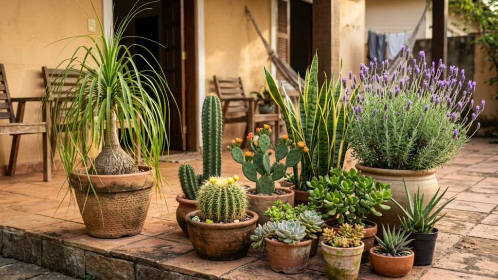 As 5 plantas que não precisam regar todo dia ideais para o pátio