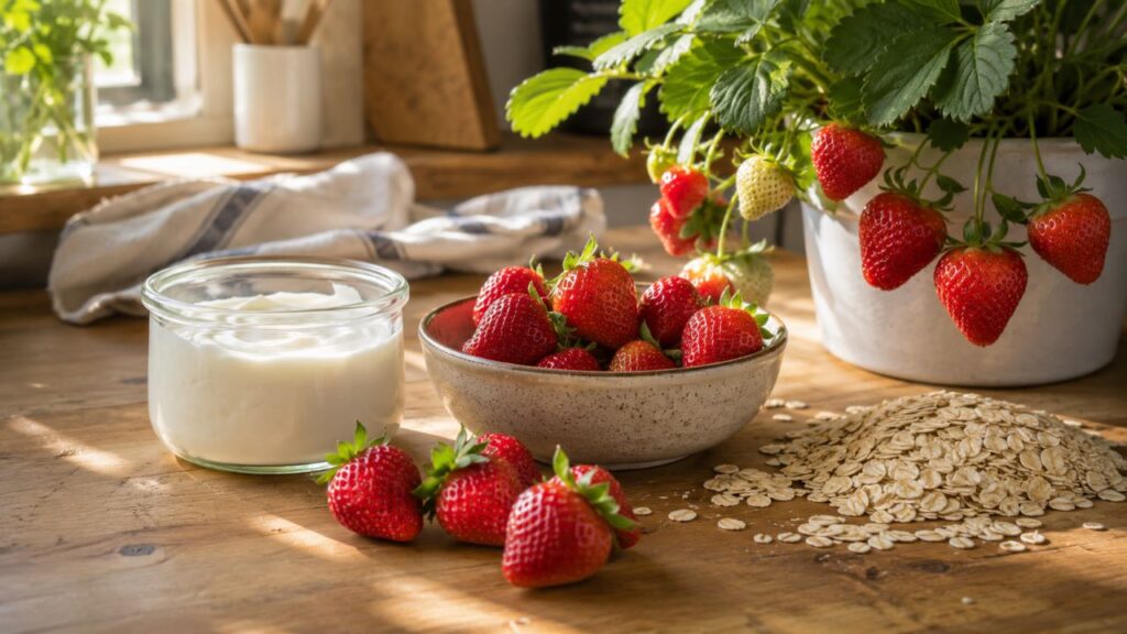 Morango pode ser cultivado em vaso pequeno e consumido à noite como opção leve antes de dormir