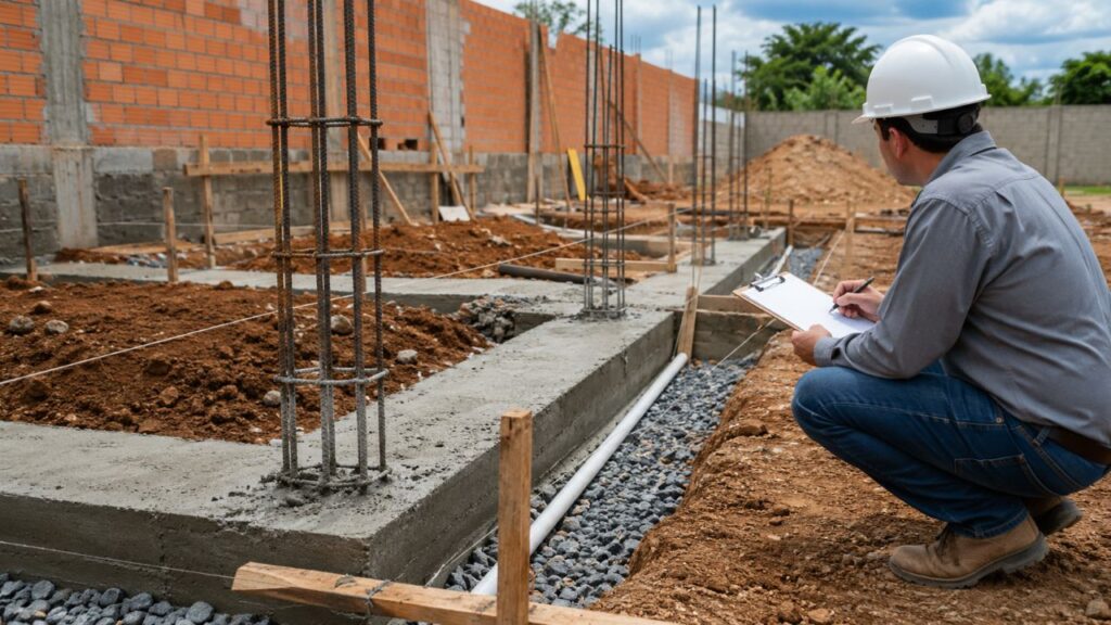 A base bem executada ajuda a evitar trincas e recalques no futuro