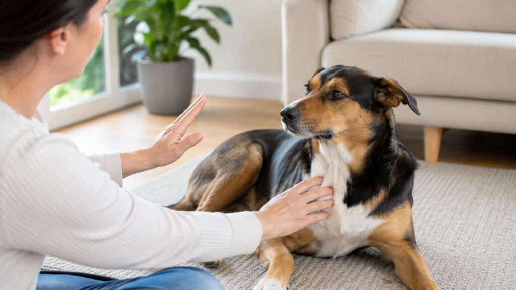 Pausar o carinho e observar a reação ajuda a entender se o cachorro deseja continuar o contato