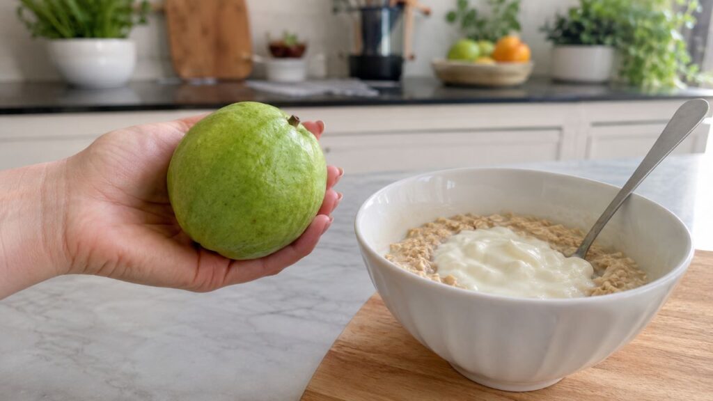 Consumir goiaba inteira ajuda a preservar fibras e aproveitar melhor seus nutrientes