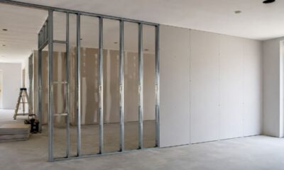 Drywall permite criar paredes internas com menos sujeira e mais rapidez que a alvenaria tradicional