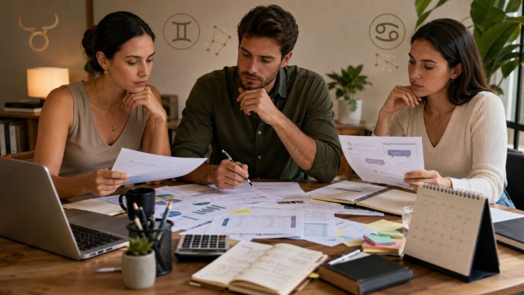 Revisar contratos, gastos e mensagens ajuda os três signos a atravessar o período com mais segurança