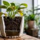 A água presa no vaso pode enfraquecer uma muda recém-plantada