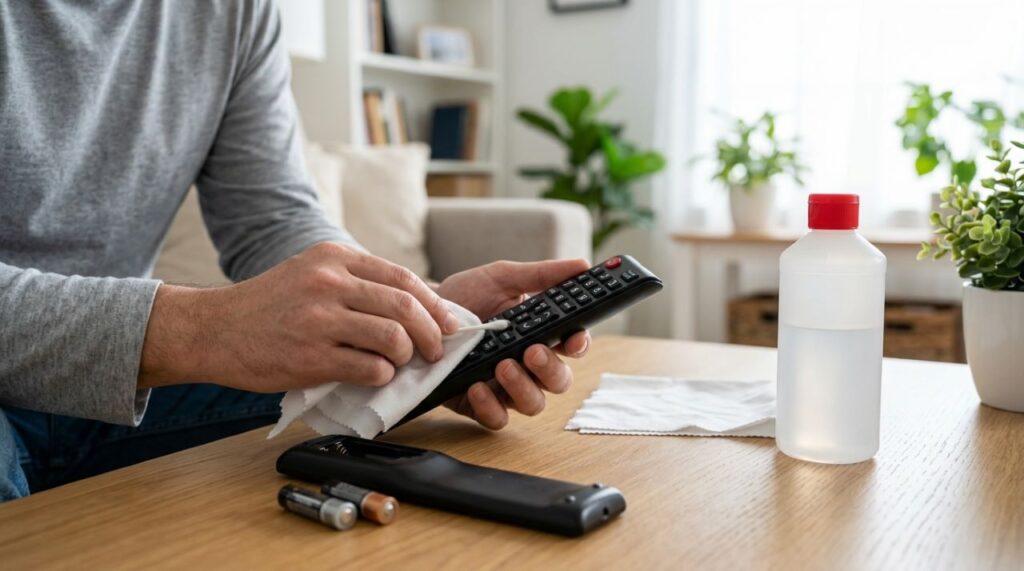 Retirar as pilhas e usar pouco produto ajuda a evitar falhas nas teclas