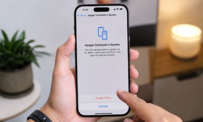 Backup e confirmação do ID Apple são os passos mais importantes antes de apagar tudo