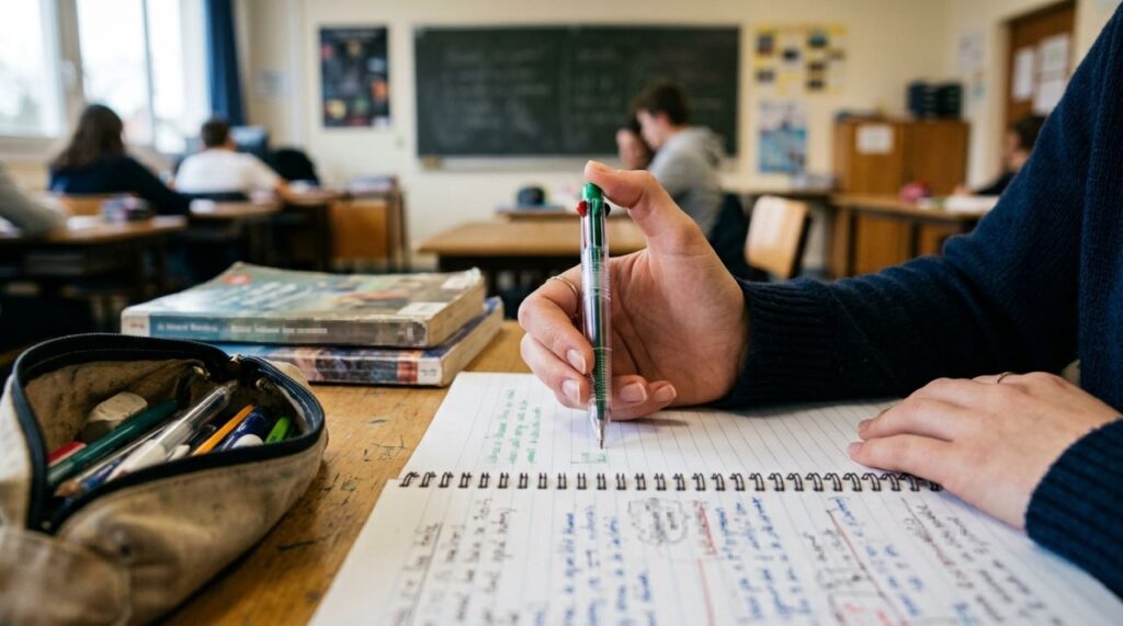 Os cliques coloridos transformaram uma caneta em passatempo escolar