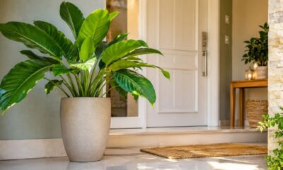 Planta usada no Feng Shui pode deixar a entrada da casa mais bonita e simbólica