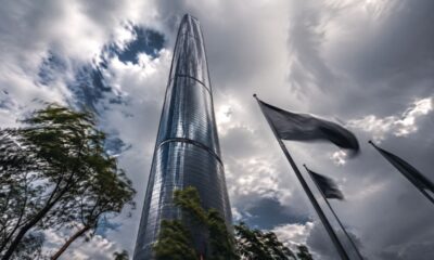 Arranha-céus resistem ao vento combinando rigidez, forma e movimento