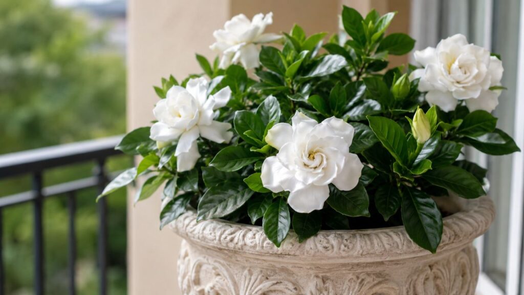 Com solo bem drenado e luminosidade adequada, a gardênia mantém flores perfumadas por mais tempo