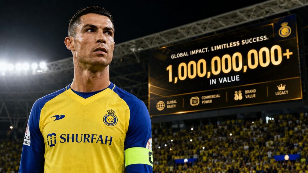 Cristiano Ronaldo lidera o topo financeiro do futebol com vantagem enorme sobre Messi
