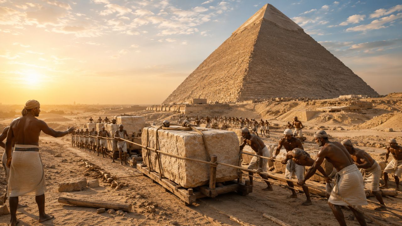 A arqueologia desafia o mito de que as pirâmides foram construídas por escravos