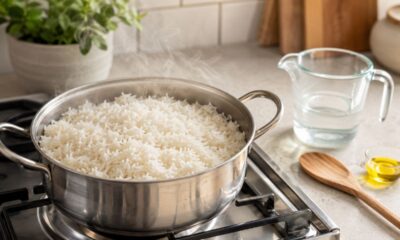 A técnica certa ajuda o arroz a ficar soltinho mesmo sem lavar