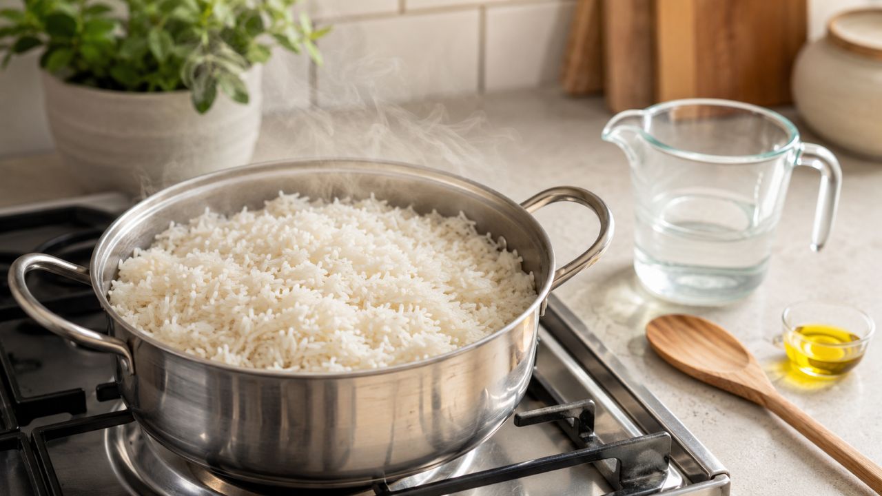 A técnica certa ajuda o arroz a ficar soltinho mesmo sem lavar
