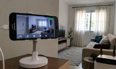 Com aplicativo gratuito e internet doméstica, o celular pode ajudar no monitoramento de ambientes internos