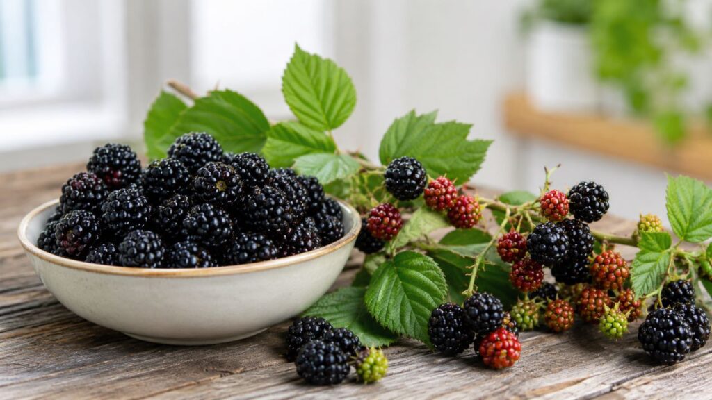 Amora concentra fibras e antocianinas e pode ser consumida fresca em uma rotina alimentar equilibrada