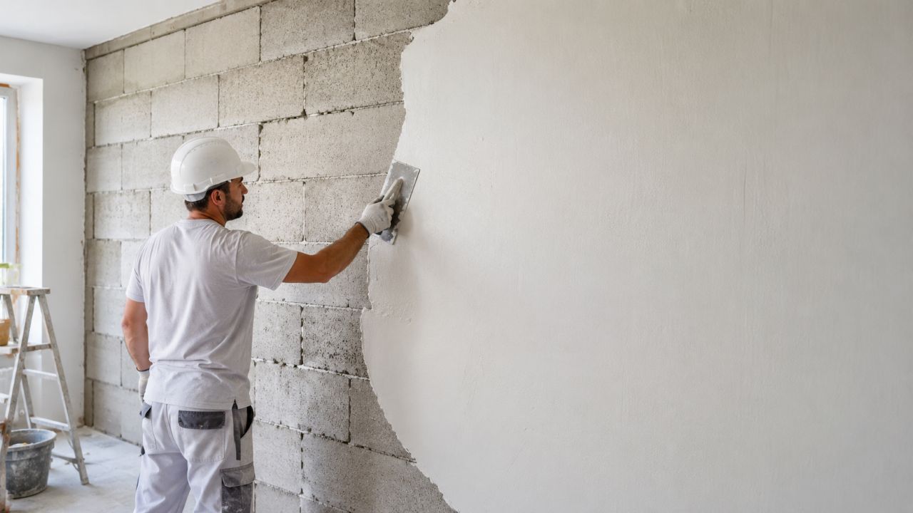 Gesso liso pode substituir etapas do reboco em paredes internas secas e bem alinhadas