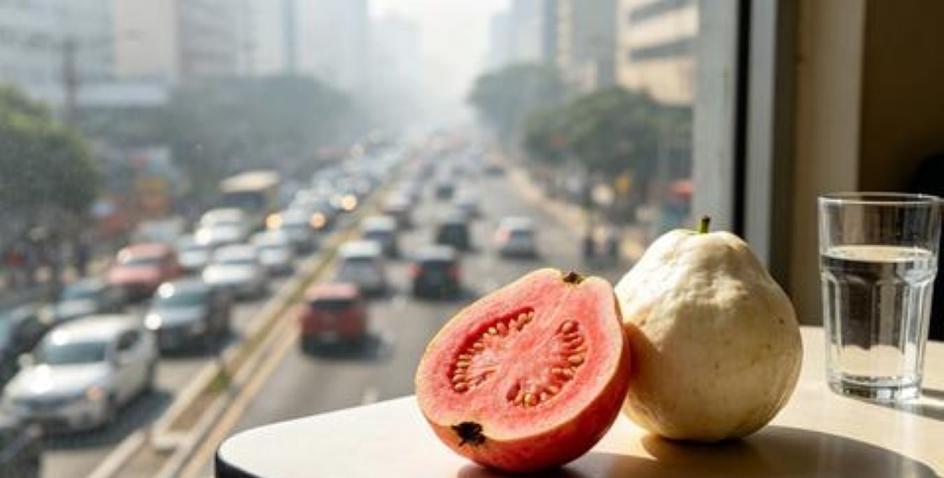 A goiaba reúne antioxidantes que podem ajudar o corpo na rotina urbana