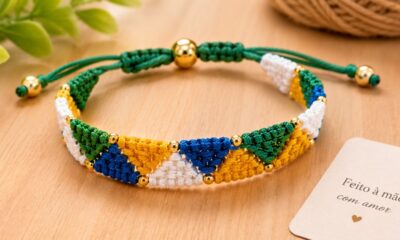 A pulseira de crochê que virou febre de vendas nesta Copa do Mundo