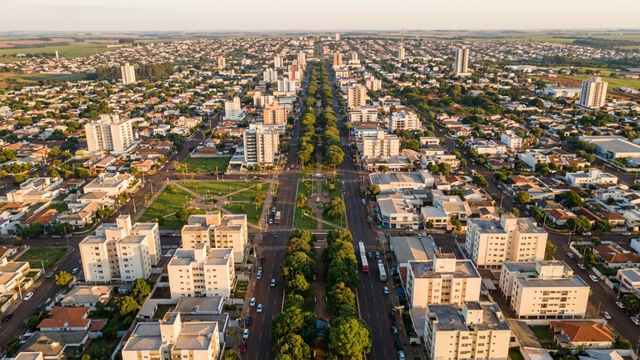 Eleita a 2ª melhor cidade do Brasil para viver, esta cidade do Paraná é planejada e chama atenção pelas avenidas largas