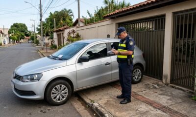 Morador estaciona em frente à própria garagem para facilitar a rotina, mas regra de trânsito acaba iniciando discussão e multa inesperada