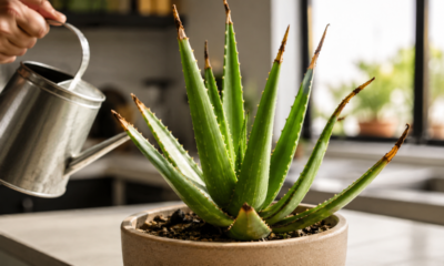 Não é falta de água: o erro comum que deixa as pontas do aloe vera marrons em casa