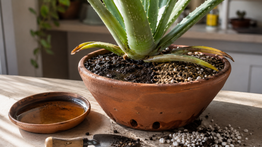 Não é falta de água: o erro comum que deixa as pontas do aloe vera marrons em casa