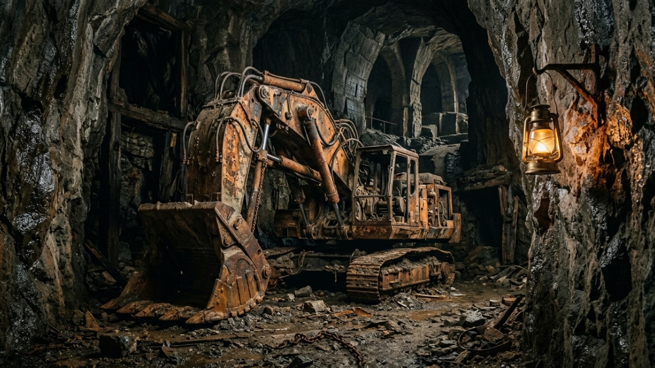 Máquina de mineração esquecida no subsolo é encontrada e revela um capítulo perdido da história