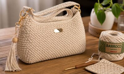 Aprenda a fazer sua primeira bolsa de crochê do zero hoje mesmo