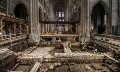 Escavações sob Notre-Dame revelam camadas da história de Paris que remontam ao Império Romano