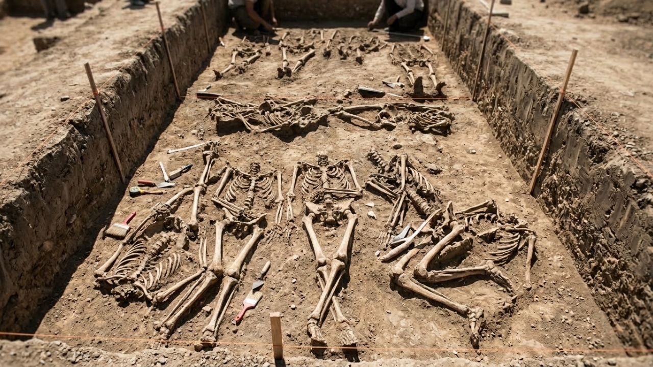 77 esqueletos sem crânio intrigam arqueólogos em um dos mistérios mais surpreendentes da pré-história