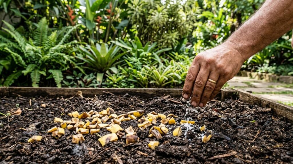 Polvilhe sal na casca de banana antes de jogar fora e transforme o que iria para o lixo em ouro para seu jardim