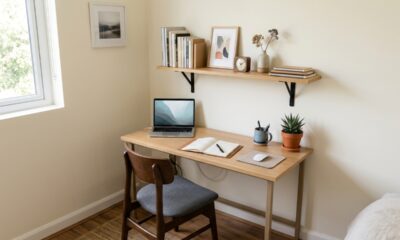 Como montar uma bancada de estudo simples em casa e aproveitar melhor quarto pequeno