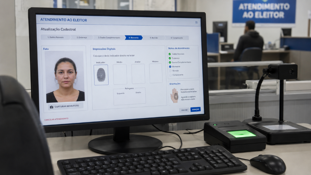 O detalhe da biometria eleitoral que muita gente ignora e pode complicar o título em 2026